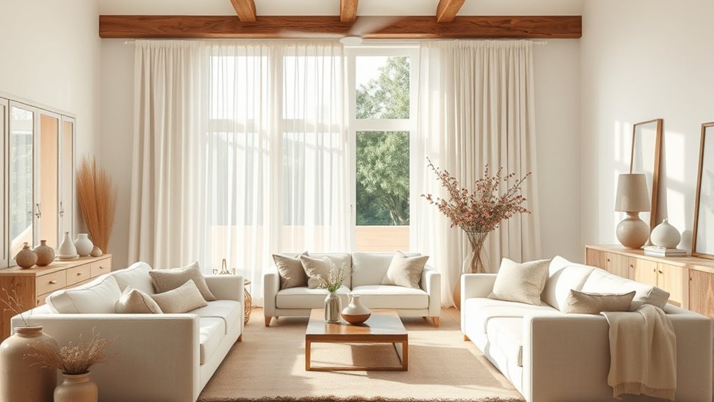 cozy neutral rustic charm