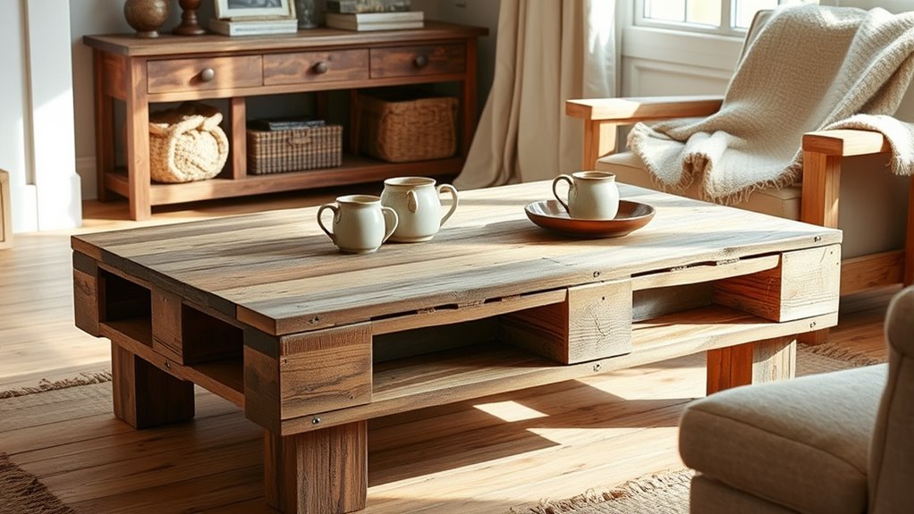 craft rustic custom coffee tables