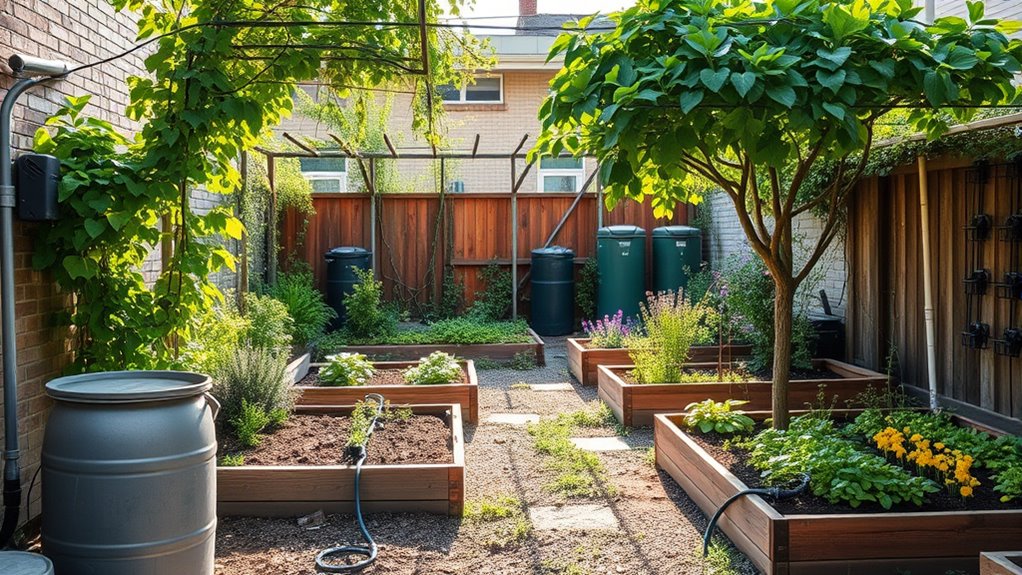 efficient watering and storage