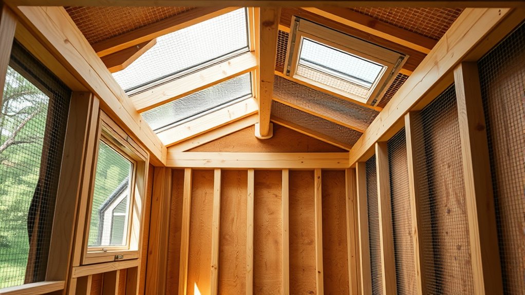 ensure proper coop ventilation