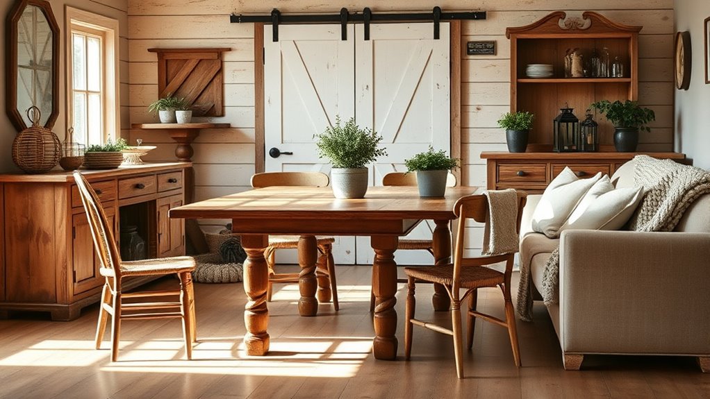 essential rustic farmhouse furniture