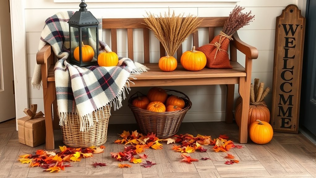 fall inspired welcoming decor