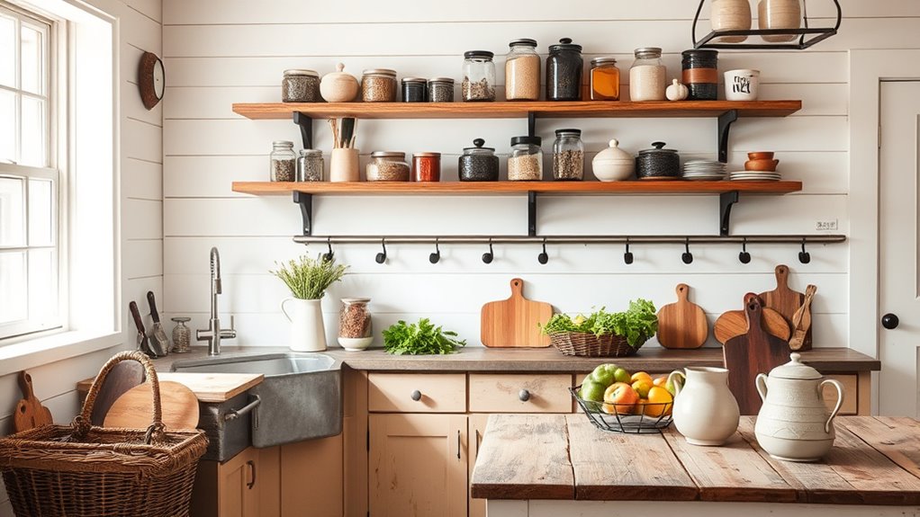 farmhouse kitchen organization tips