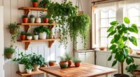 greenery enhances farmhouse style