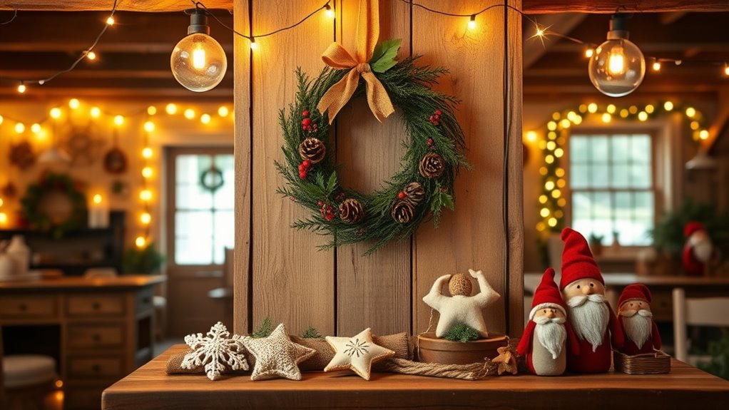 handmade festive holiday decorations