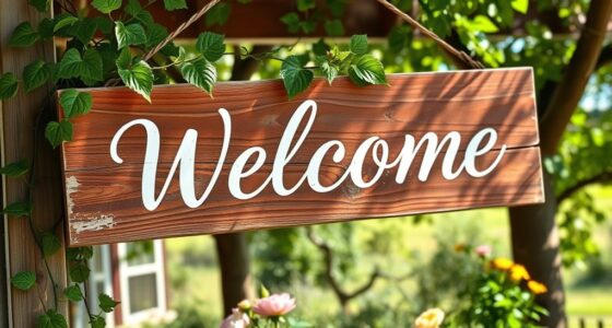 handmade rustic farm signs