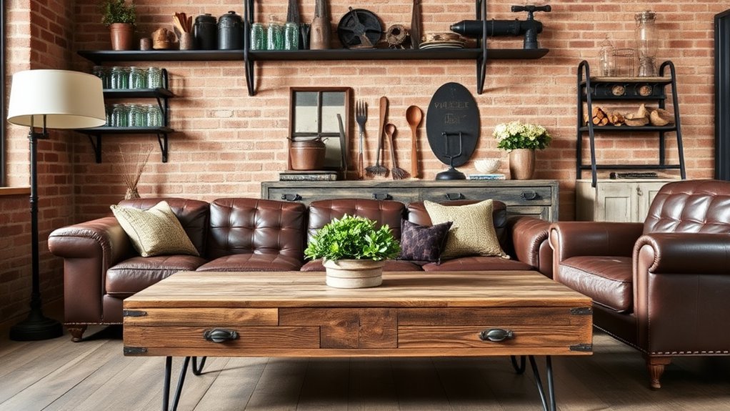 industrial farmhouse furniture essentials