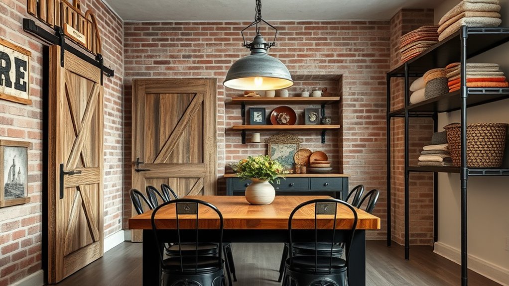 industrial farmhouse interior design
