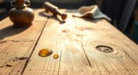 maintain farmhouse wood furniture