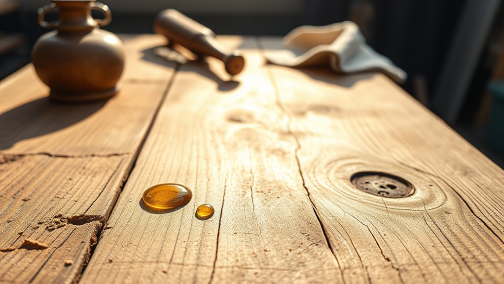 maintain farmhouse wood furniture