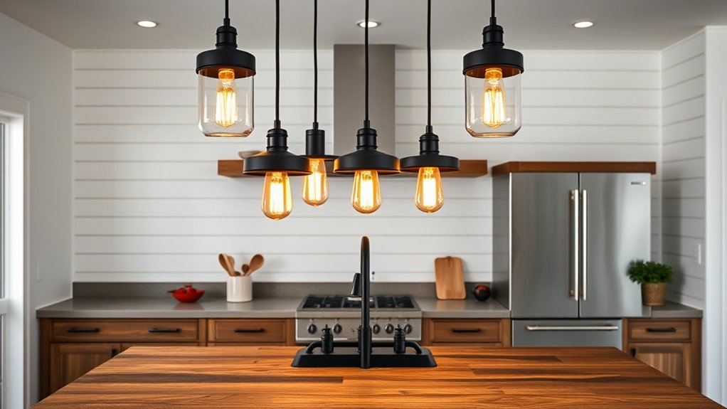 modern farmhouse pendant lighting