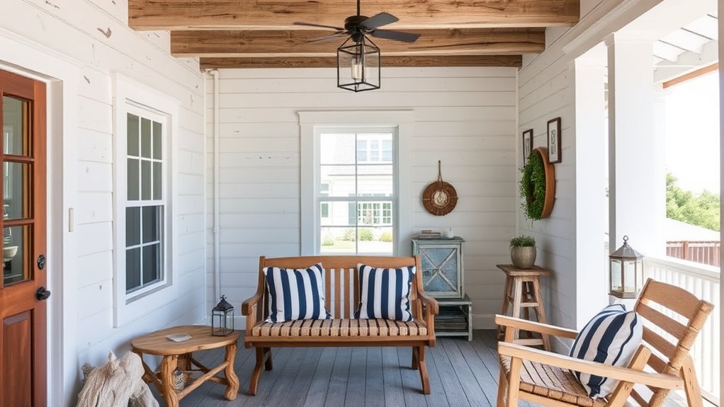nautical rustic textured decor