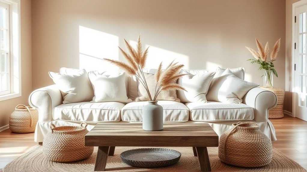 neutral tones and textures