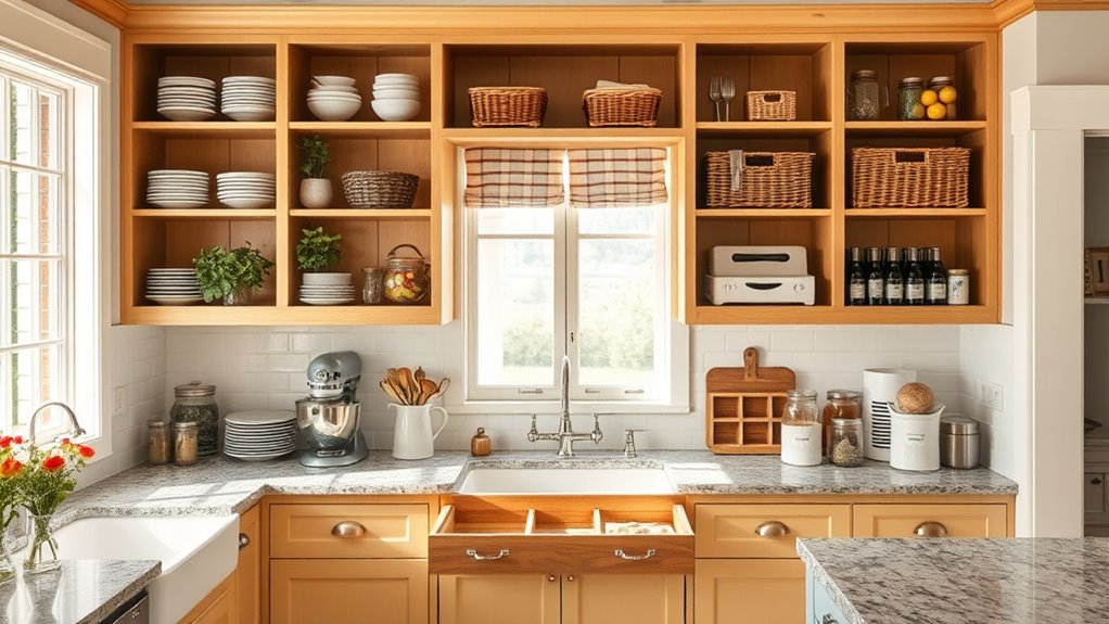 organized cabinets enhance functionality