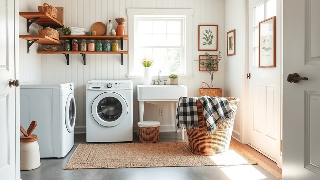personalized farmhouse laundry decor
