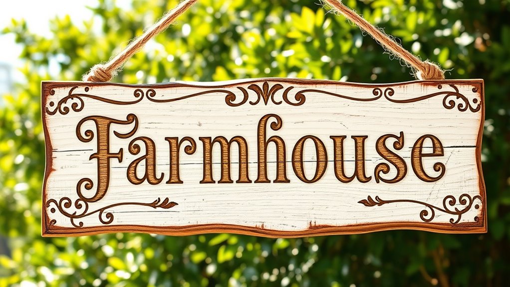 personalized farmhouse signage techniques