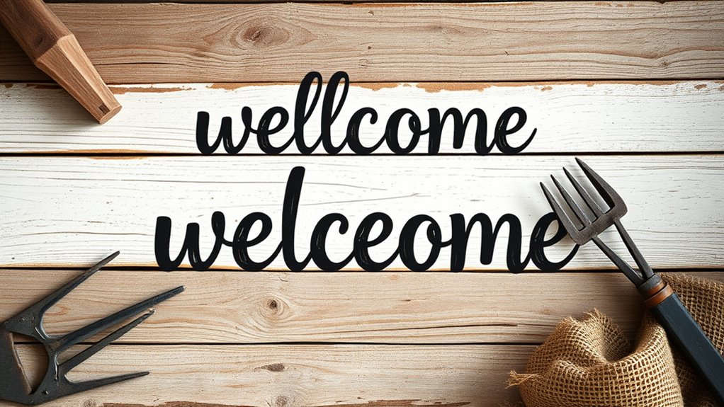 reclaimed wood sign crafting