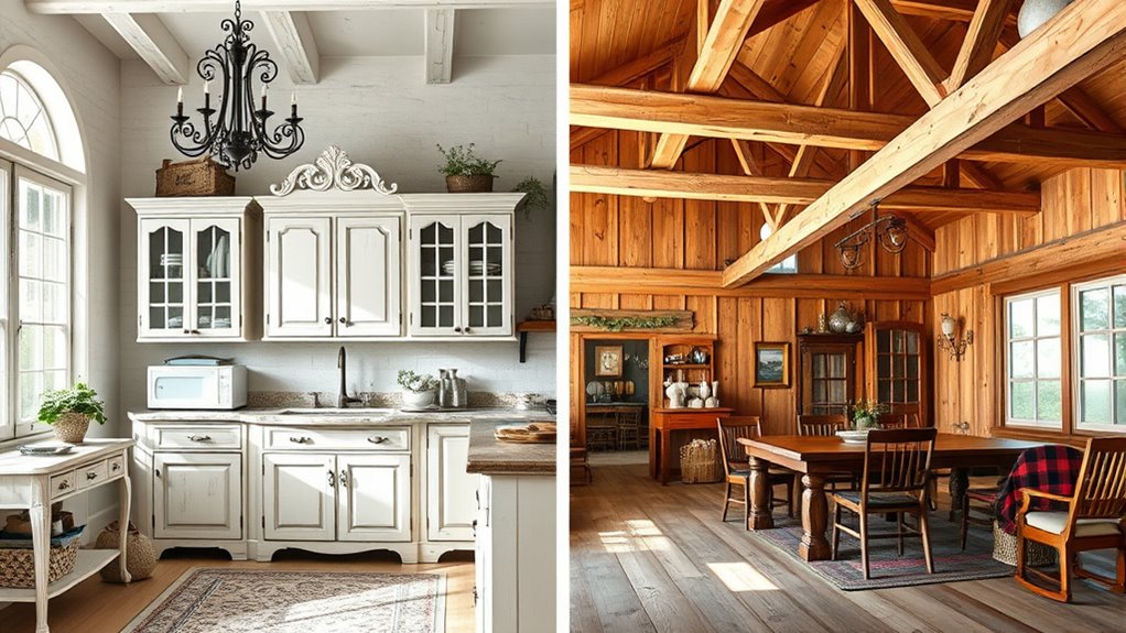 rustic charm and textured details