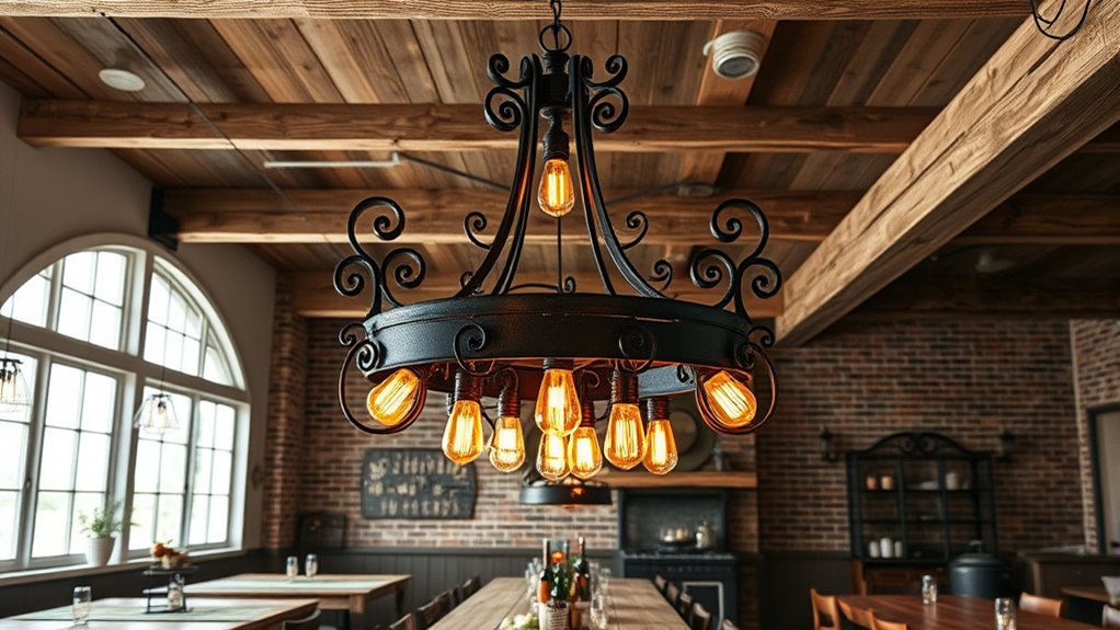rustic charming farmhouse lighting