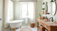 rustic chic bathroom decor