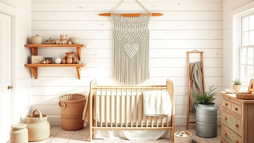 rustic cozy nursery decor