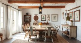 rustic farmhouse dining decor