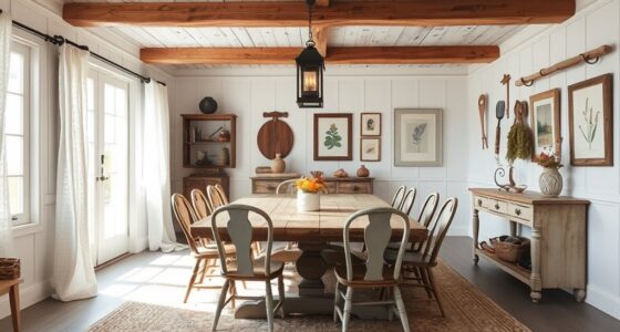 rustic farmhouse dining decor