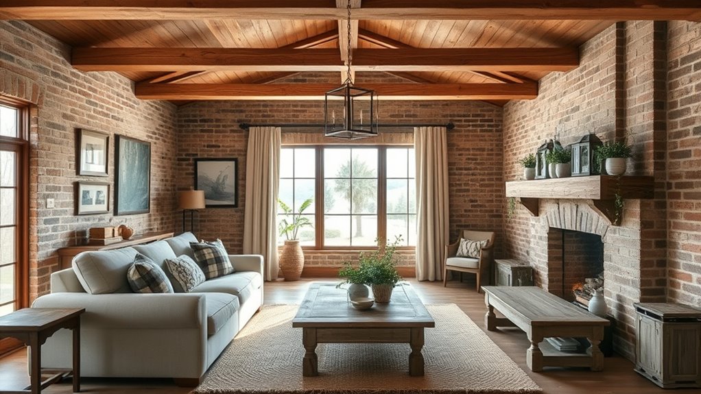 rustic farmhouse living decor