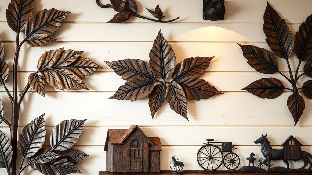 rustic metal decor accents