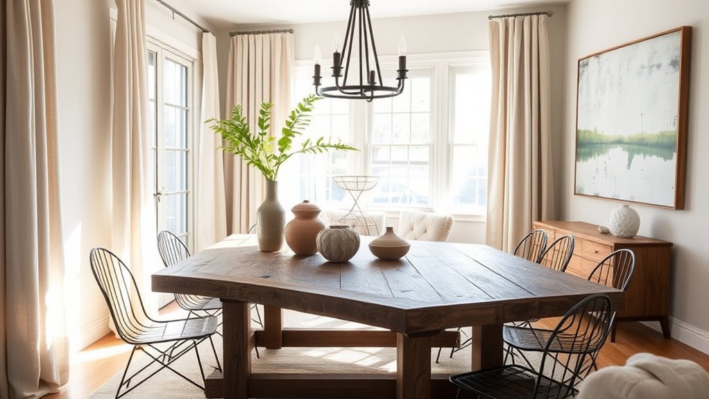 rustic minimalism blending elegance