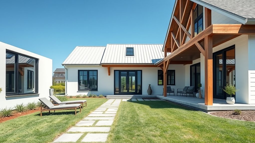 rustic modern outdoor design