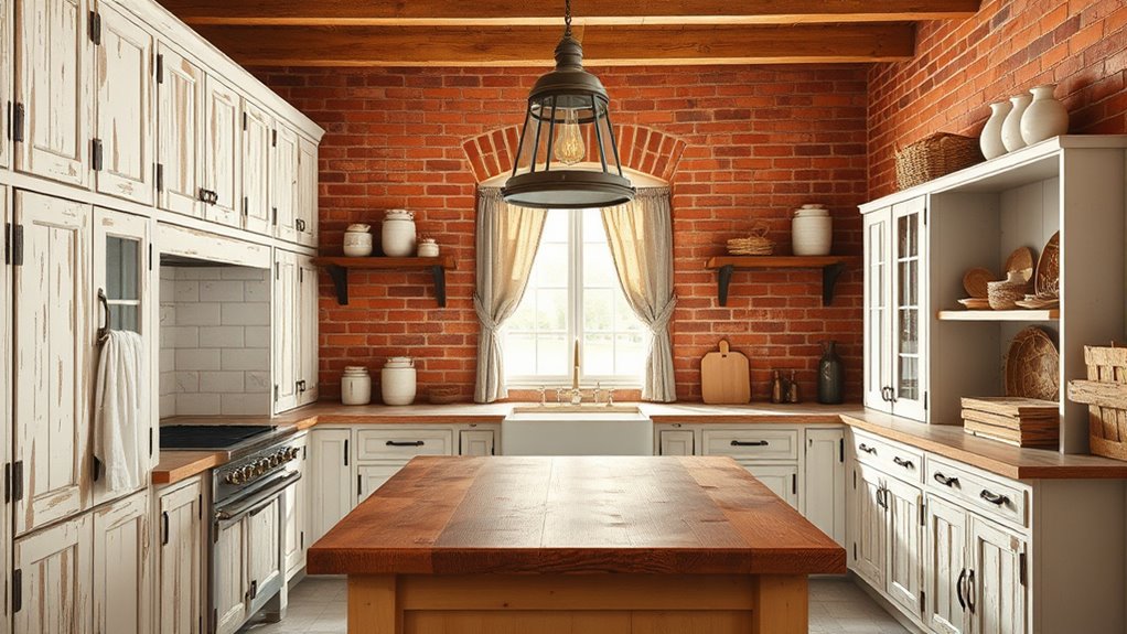 rustic textures and finishes