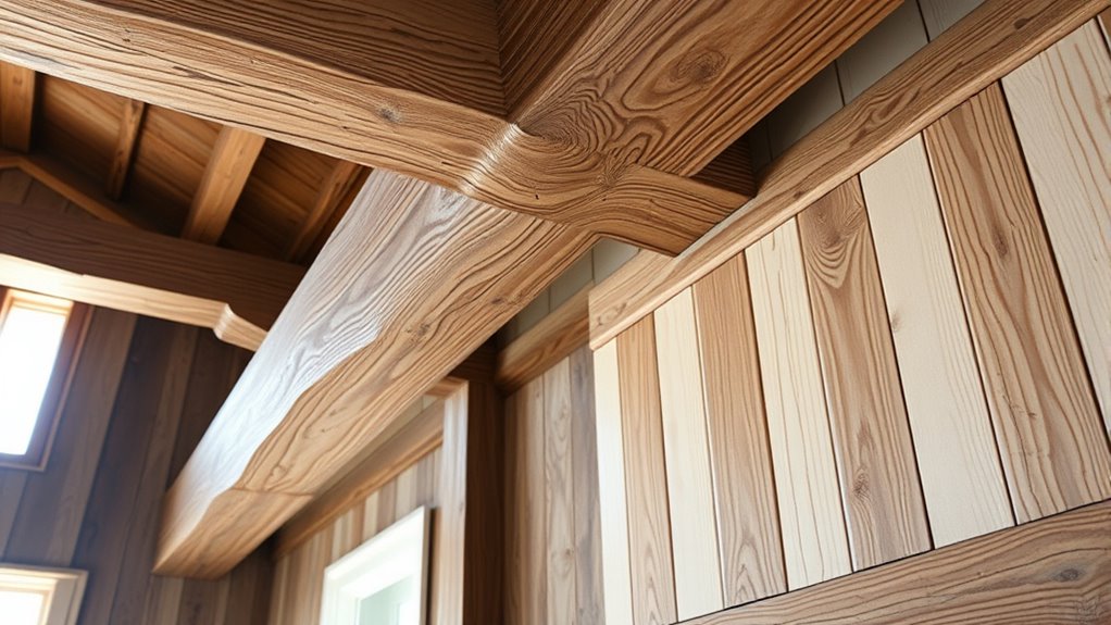 rustic wood adds warmth