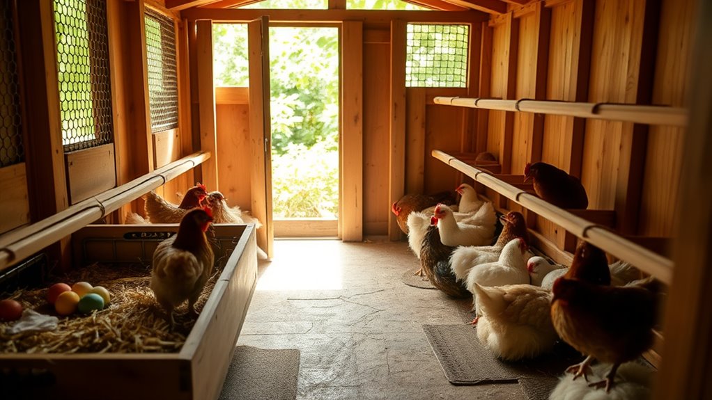 safe ventilated chicken coop
