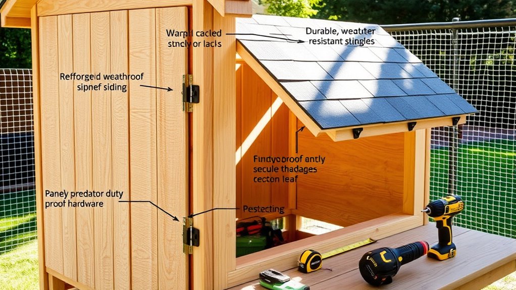 secure weatherproof chicken coop
