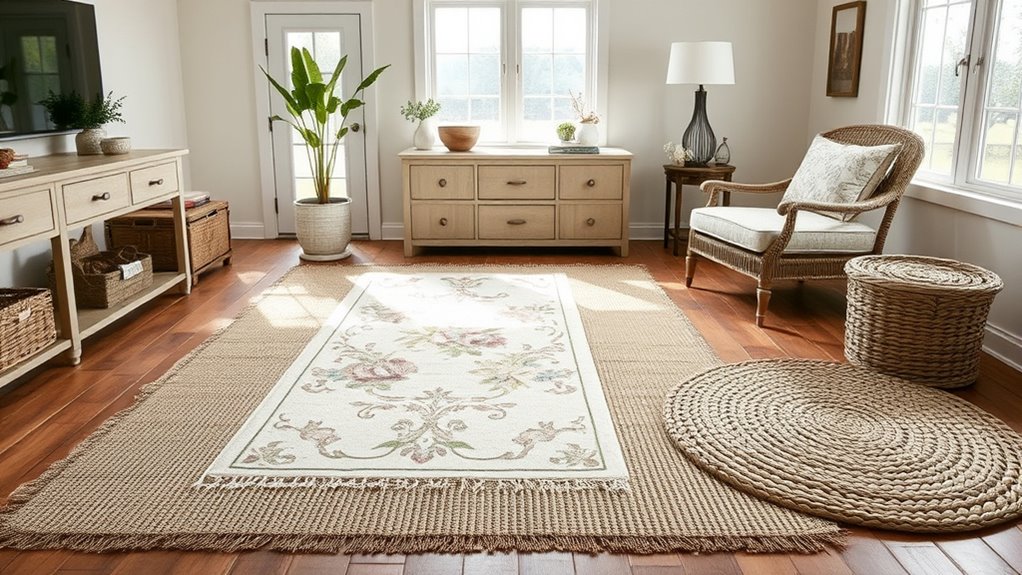 select appropriate rug sizes