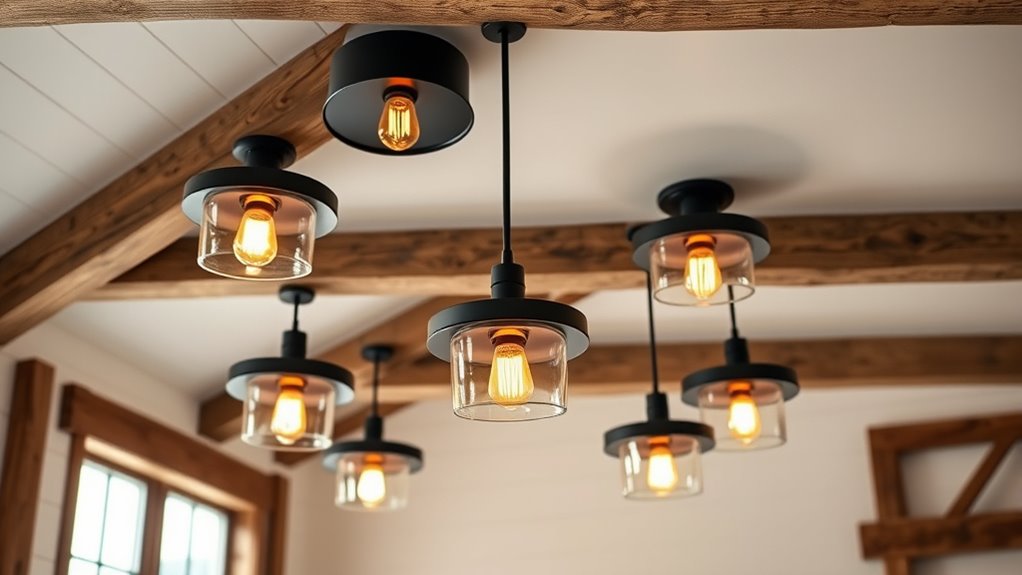 stylish rustic ceiling lighting