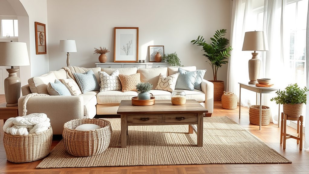 textiles enhance farmhouse charm