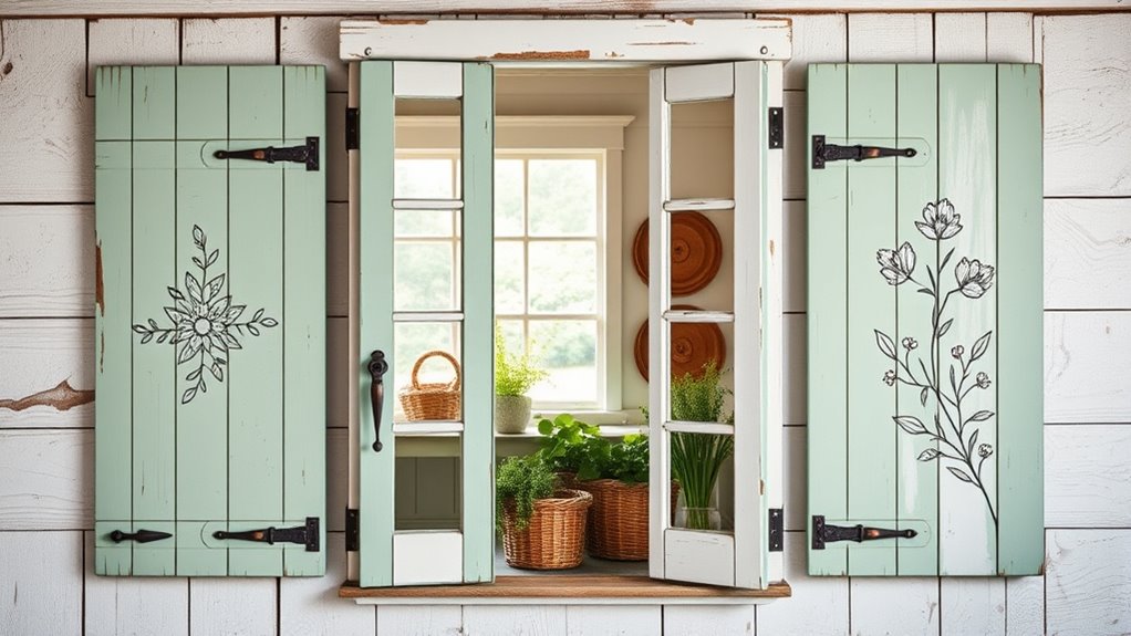 transform old shutter doors decor
