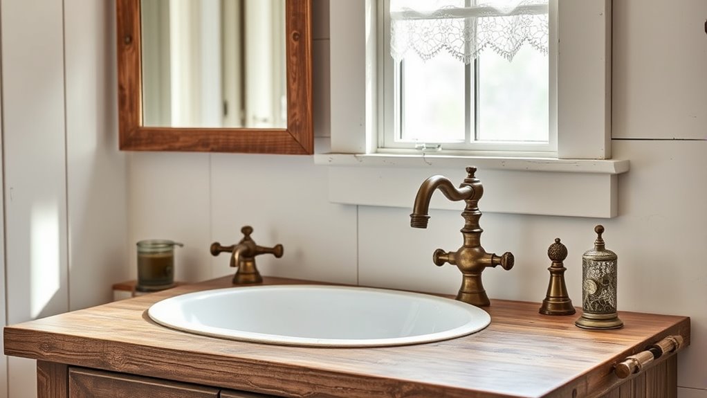 vintage bathroom fixture choices