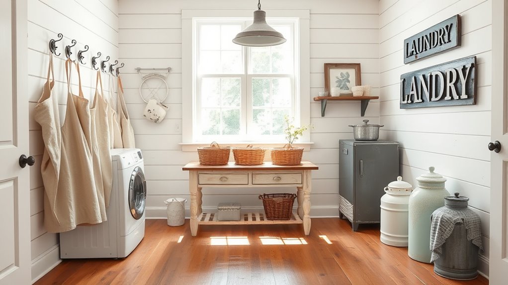 vintage farmhouse laundry charm