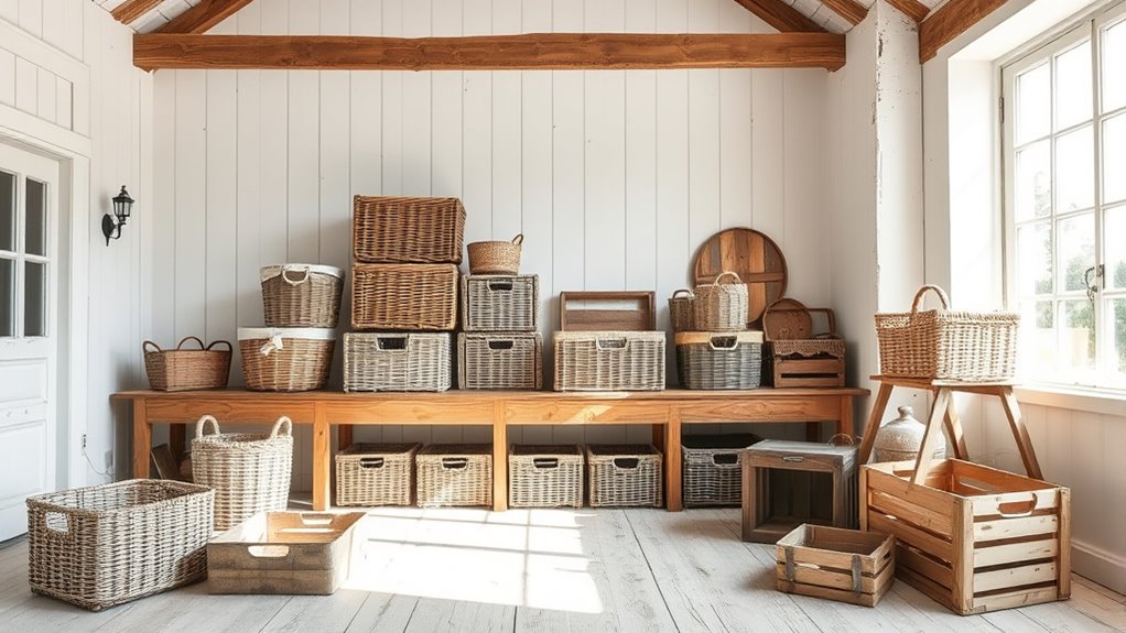 vintage farmhouse storage solutions