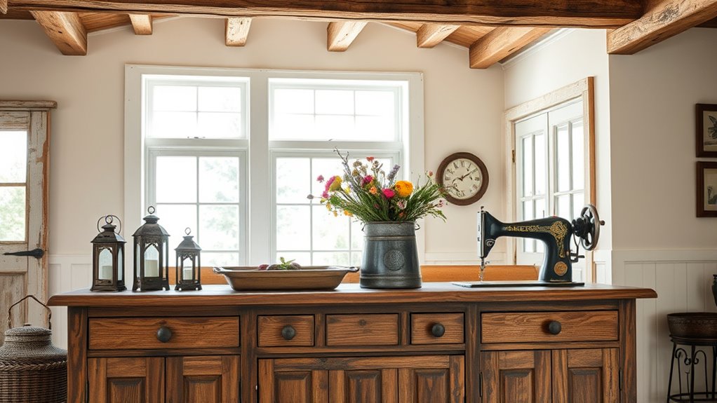 vintage focal point styling