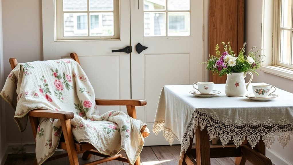 vintage textile decor ideas