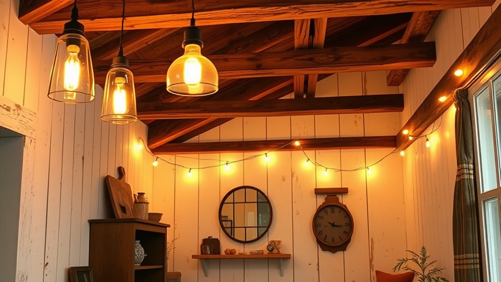 warm inviting cozy lighting