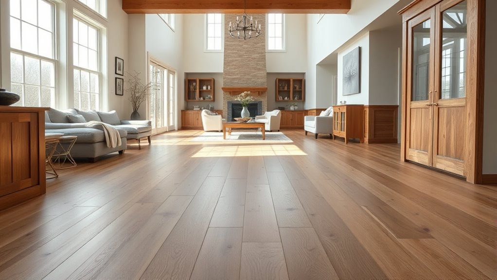 wide plank wood floors