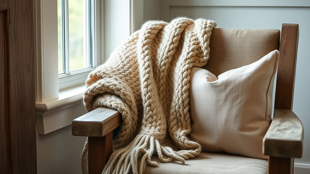 woven baskets linen curtains