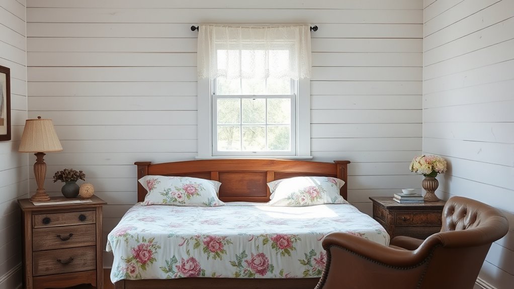 country bedrooms shiplap history