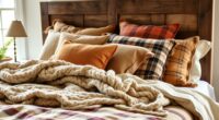 create inviting rustic bedscape