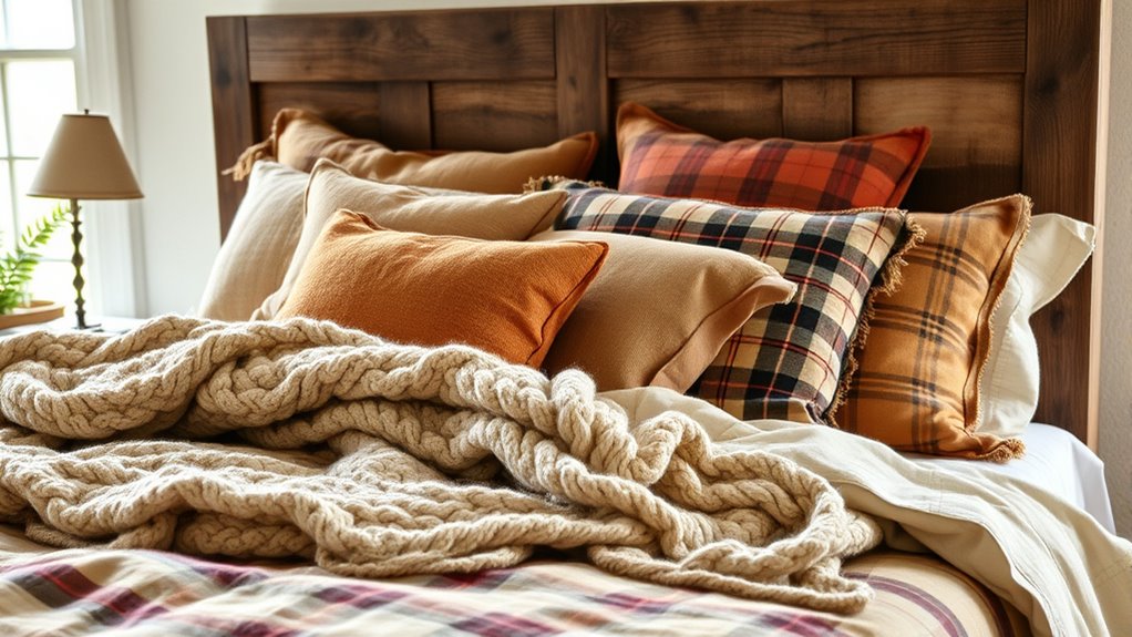 create inviting rustic bedscape
